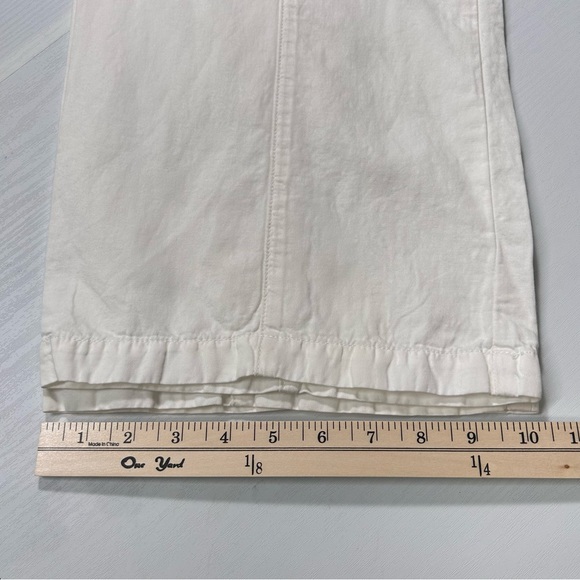 J BRAND White Linen/Cotton Wide Leg Pants Size 25 - Picture 9 of 15